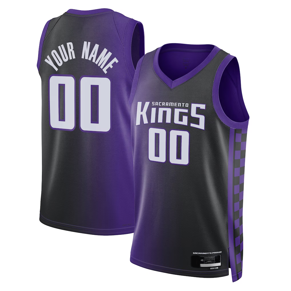 tocy Custom S.Kings Purple Swingman Jerseys - Statement Edition