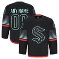 Tocy Custom S.Kraken Black Alternate Authentic Pro Jerseys