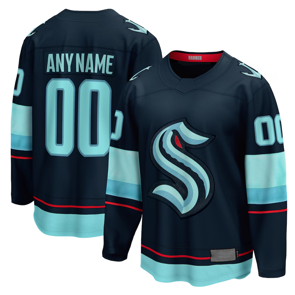 Tocy Custom S.Kraken Deep Sea Blue Home Breakaway Jerseys