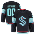 Tocy Custom S.Kraken Navy Home Authentic Pro Jerseys