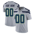 Tocy Custom S.Seahawks Gray Limited Vapor Untouchable Home Game Any Name & Numbers Stitched Jerseys