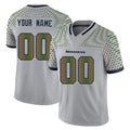 Tocy Custom S.Seahawks Grey Limited 2025 Rivalries Collection Home Game Any Name & Numbers Stitched Jerseys