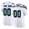 Tocy Custom S.Seahawks White Limited Vapor F.U.S.E. Home Game Any Name & Numbers Stitched Jerseys