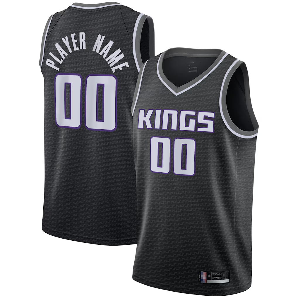 tocy Custom S.kings Black Swingman Jerseys - Statement Edition
