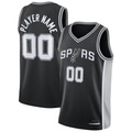 tocy Custom SA.Spurs Black Swingman Jerseys - Icon Edition
