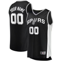 tocy Custom SA.Spurs Fanatics Black Fast Break Replica Jerseys - Icon Edition