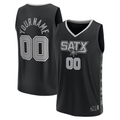 tocy Custom SA.Spurs Fanatics Black Fast Break Replica Jerseys - Statement Edition