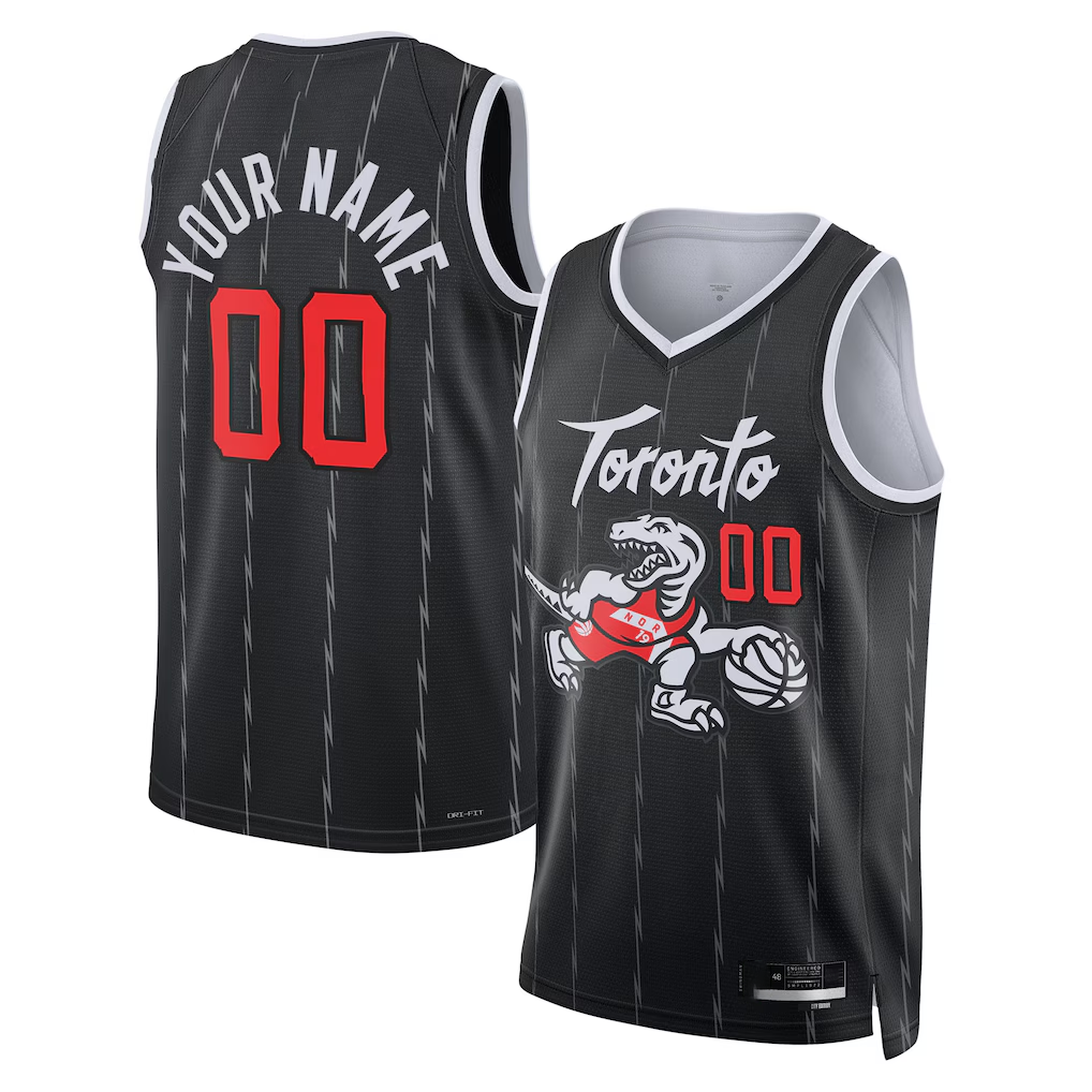 tocy Custom T.Raptors Black 2025-26 City Edition Swingman Jerseys