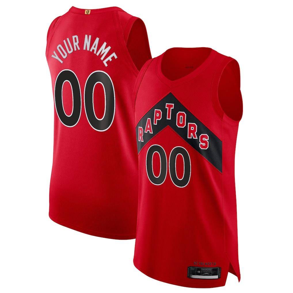 tocy Custom T.Raptors Red 2020-21 Authentic Jerseys - Icon Edition