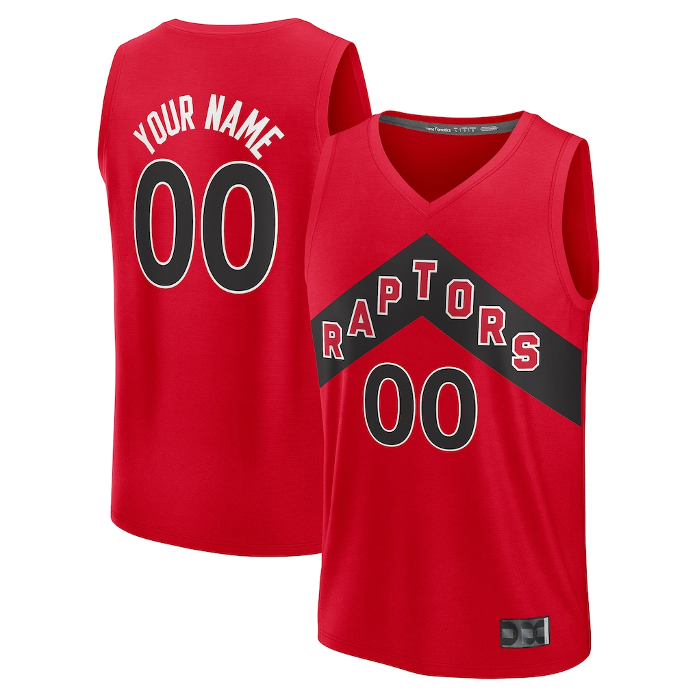 tocy Custom T.Raptors Red Fast Break Jerseys - Icon Edition