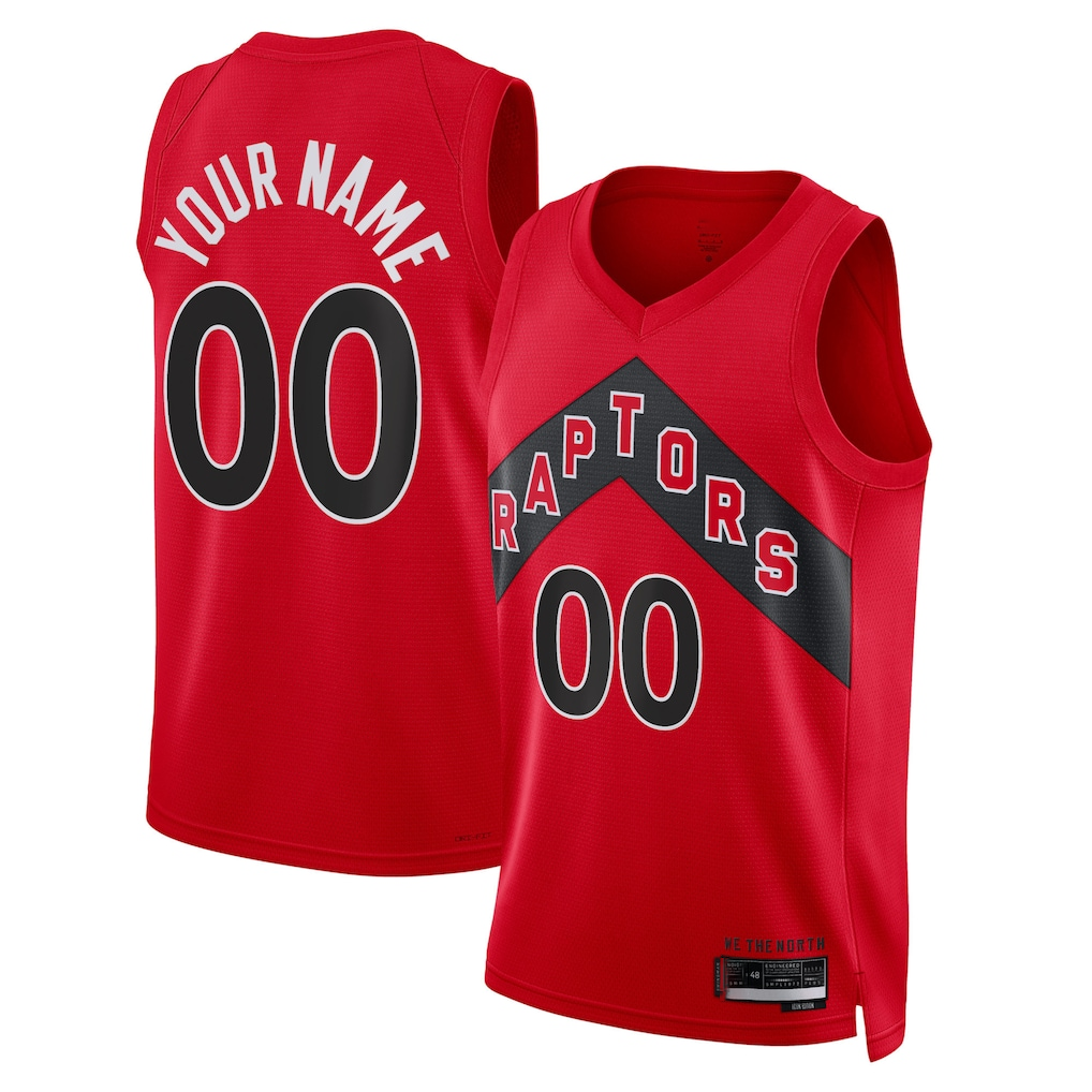 tocy Custom T.Raptors Red Swingman Jerseys - Icon Edition