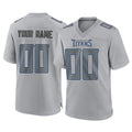 Tocy Custom T.Titans Gray Atmosphere Fashion Home Game Any Name & Numbers Stitched Jerseys
