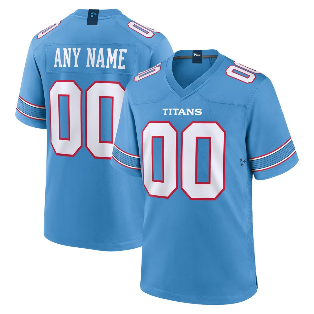Tocy Custom T.Titans Light Blue 2026 Game Home Any Name & Numbers Stitched Jerseys