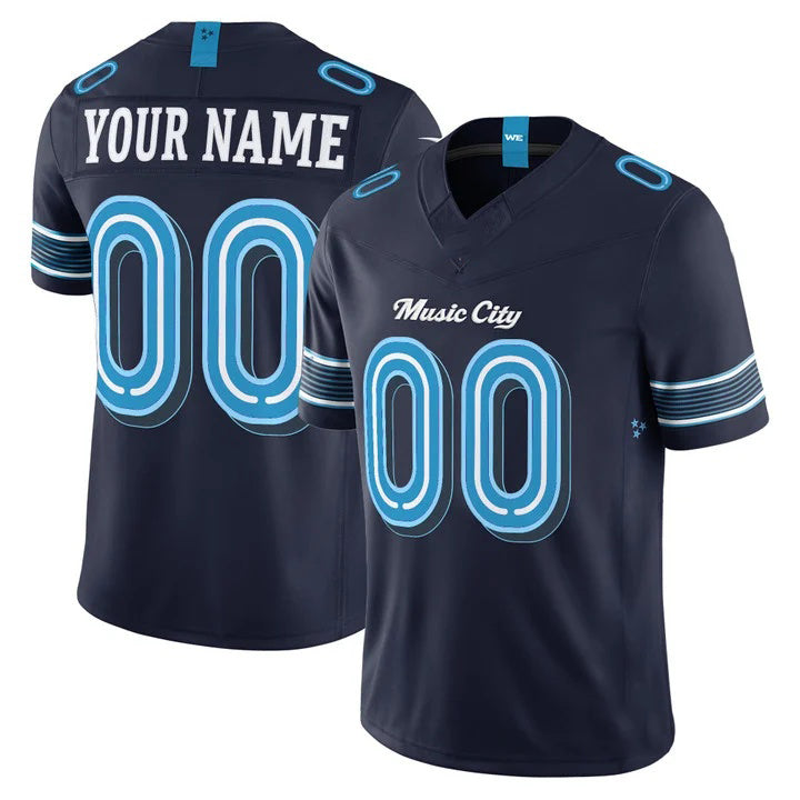 Tocy Custom T.Titans Navy 2026 Rivalries Vapor Limited Jersey - All Stitched
