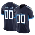 Tocy Custom T.Titans Navy Limited Vapor F.U.S.E. Home Game Any Name & Numbers Stitched Jerseys