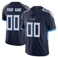 Tocy Custom T.Titans Navy Limited Vapor Untouchable Home Game Any Name & Numbers Stitched Jerseys