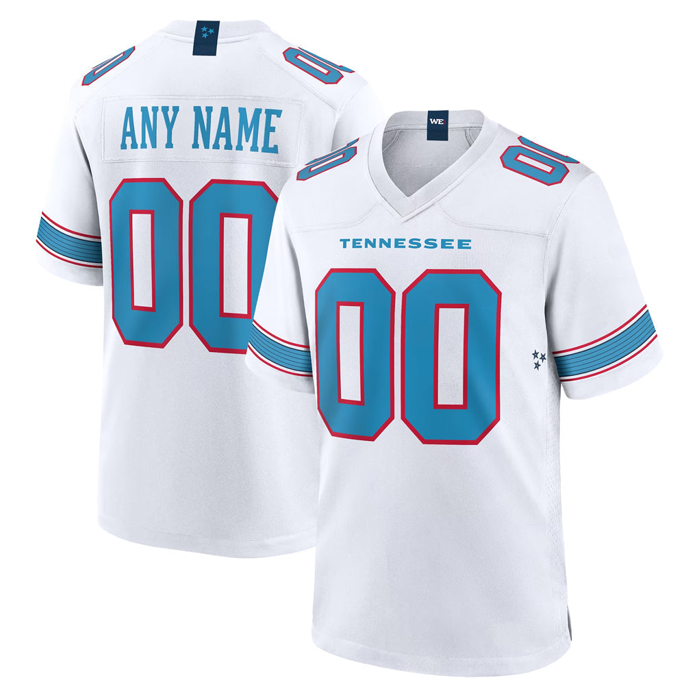 Tocy Custom T.Titans White 2026 Game Home Any Name & Numbers Stitched Jerseys