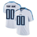 Tocy Custom T.Titans White Limited Vapor Untouchable Home Game Any Name & Numbers Stitched Jerseys