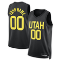 tocy Custom U.Jazz Black 2022-2023 Swingman Jerseys- Statement Edition