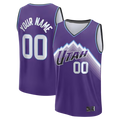 tocy Custom U.Jazz Fanatics Purple Fast Break Replica Custom Jerseys - Icon Edition