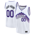 tocy Custom U.Jazz Fanatics White Fast Break Replica Jerseys - Association Edition