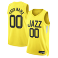 tocy Custom U.Jazz Gold Swingman Jerseys - Icon Edition