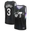 tocy U.Jazz #3 Keyonte George Fanatics Black Fast Break Replica Jerseys - Statement Edition