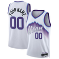 tocy Custom U.Jazz White Swingman Jerseys - Association Edition