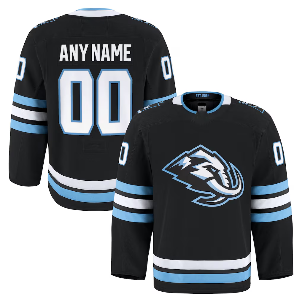 Tocy Custom U.Mammoth Black Home Authentic Pro Jerseys