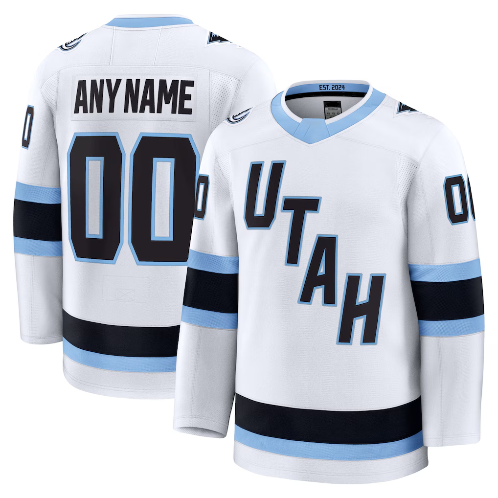 Tocy Custom U.Mammoth White Away Premium Jerseys