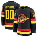 Tocy Custom V.Canucks Black Alternate Premium Jerseys