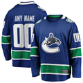 Tocy Custom V.Canucks Blue Home Team Breakaway Jerseys