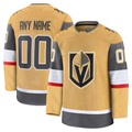 Tocy Custom V.Golden Knights Gold Home Premium Jerseys