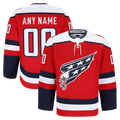 Tocy Custom W.Capitals Red Alternate Authentic Pro Jerseys