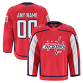 Tocy Custom W.Capitals Red Home Authentic Pro Jerseys