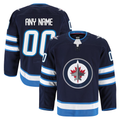 Tocy Custom W.Jets Navy Home Authentic Pro Jerseys