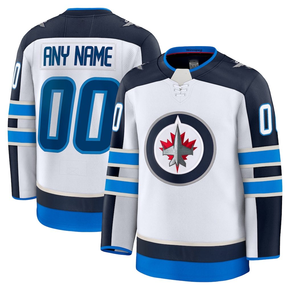 Tocy Custom W.Jets White Away Premium Jerseys