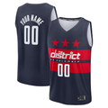 tocy Custom W.Wizards Navy Fast Break Jerseys - Statement Edition