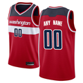tocy Custom W.Wizards Red Swingman Jerseys - Icon Edition