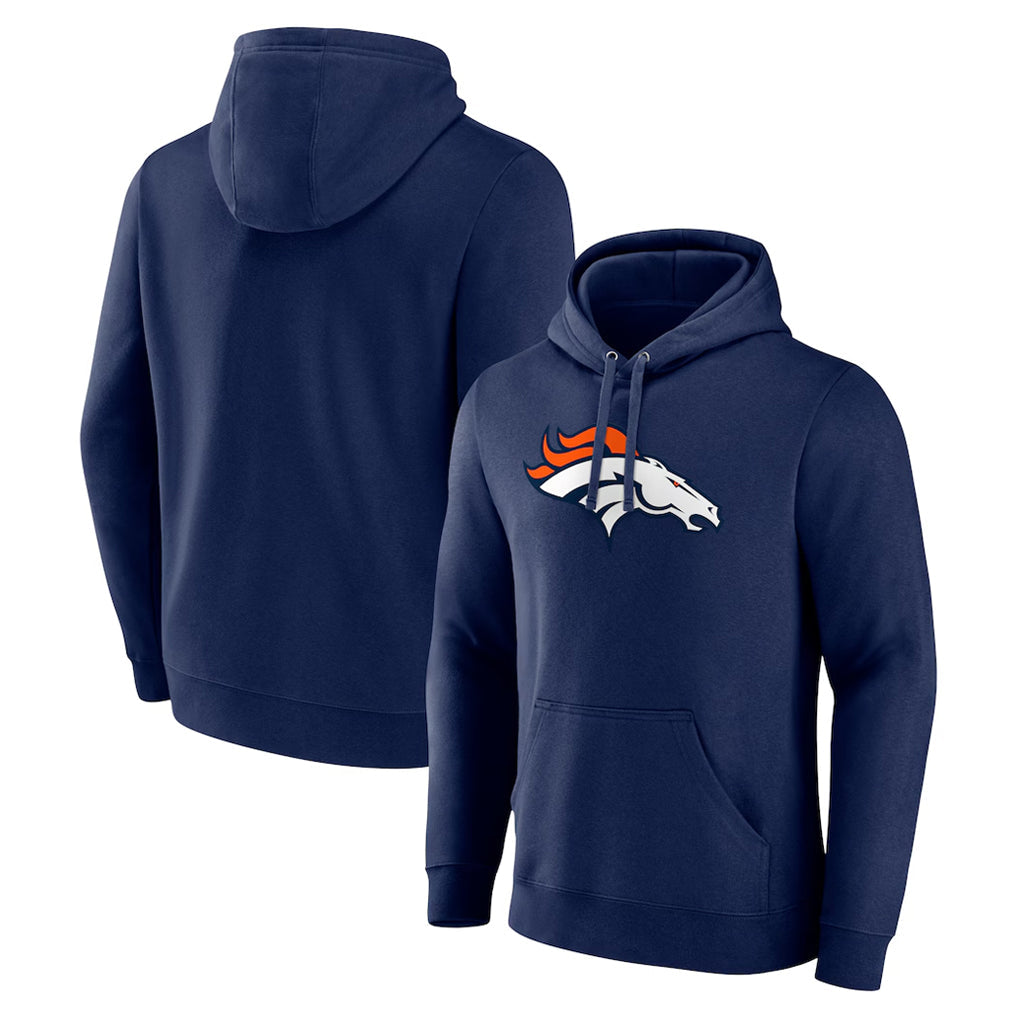 tocy D.Broncos Navy Pullover Hoodie Limited Blank Player Stitched Jerseys