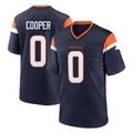 tocy D.Broncos #0 Jonathon Cooper Player Navy Home Game Stitched Jerseys