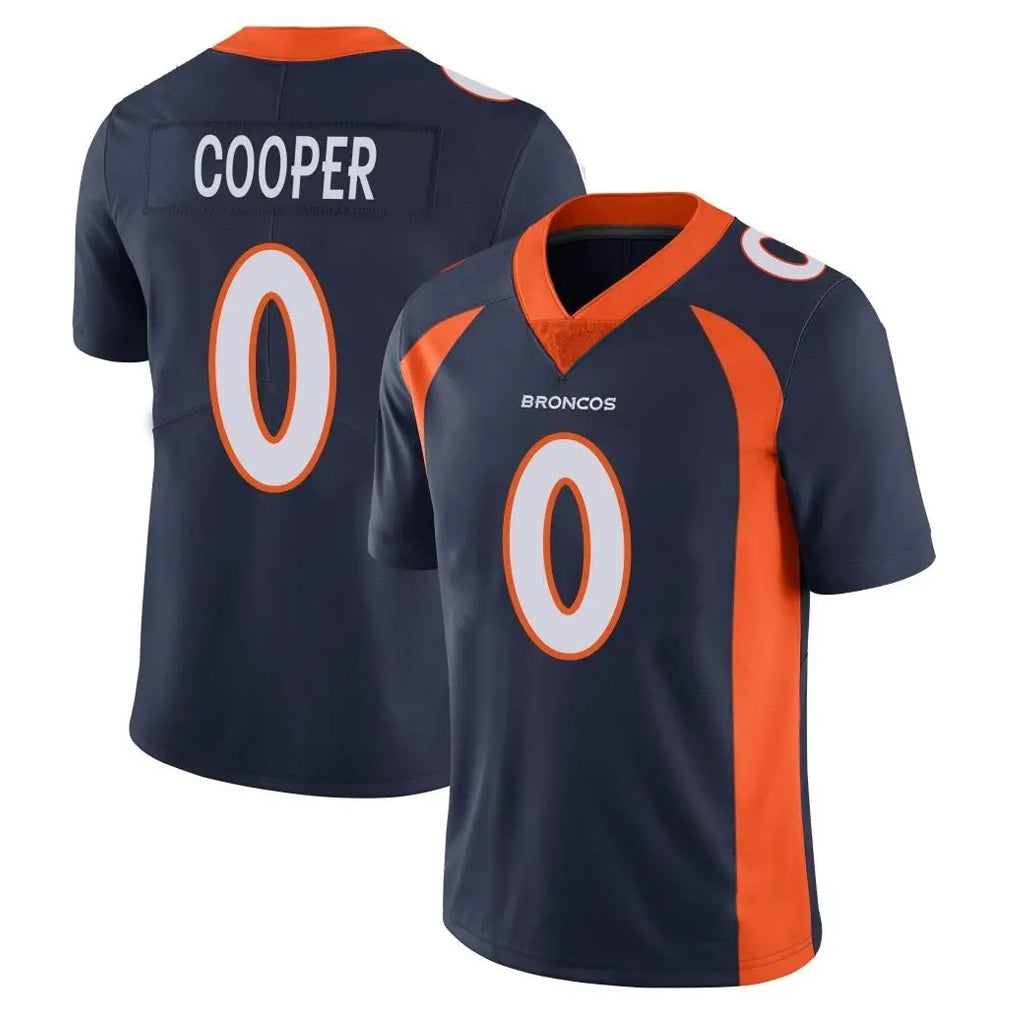 tocy D.Broncos #0 Jonathon Cooper Player Navy Vapor Untouchable Limited Game Stitched Jerseys