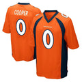tocy D.Broncos #0 Jonathon Cooper Player Orange Color Home Game Stitched Jerseys