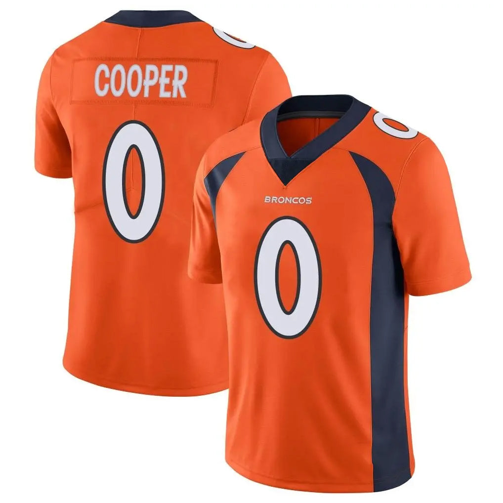 tocy D.Broncos #0 Jonathon Cooper Player Orange Color Vapor Untouchable Limited Game Stitched Jerseys
