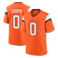 tocy D.Broncos #0 Jonathon Cooper Player Orange Home Game Stitched Jerseys