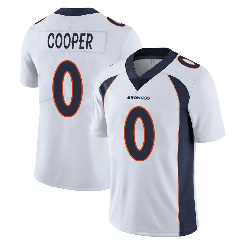 tocy D.Broncos #0 Jonathon Cooper Player White Vapor Untouchable Limited Home Game Stitched Jerseys