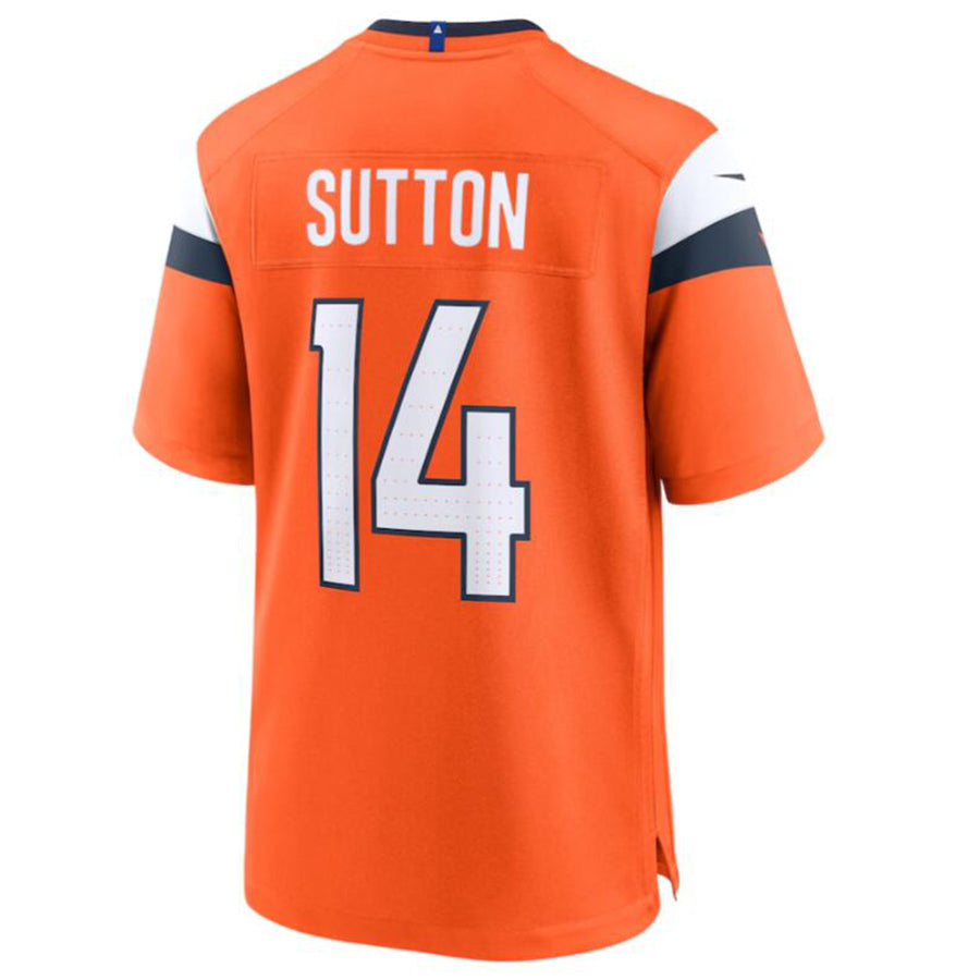 tocy D.Broncos #14 Courtland Sutton Orange Game Jersey American Stitched Jersey