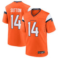 tocy D.Broncos #14 Courtland Sutton Orange Game Jersey American Stitched  Jerseys