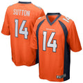 tocy D.Broncos #14 Courtland Sutton Orange Replica Game Stitched Jerseys