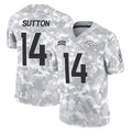tocy D.Broncos #14 Courtland Sutton Player Arctic Camo Salute To Service Limited Stitched Jerseys